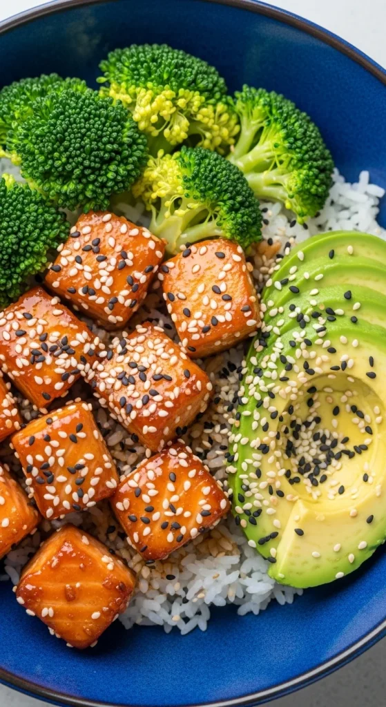 24. Teriyaki Salmon Bowls