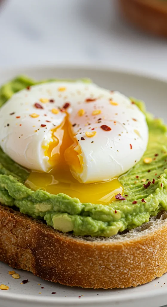 25. Avocado Toast with Eggs