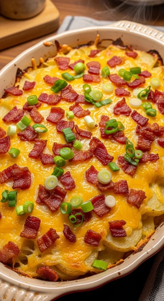 3. Cheesy Baked Potato Casserole Ultimate Cozy Side