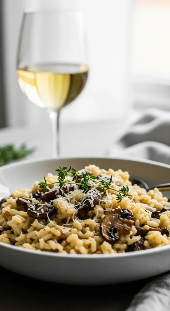 3. Creamy Mushroom Risotto