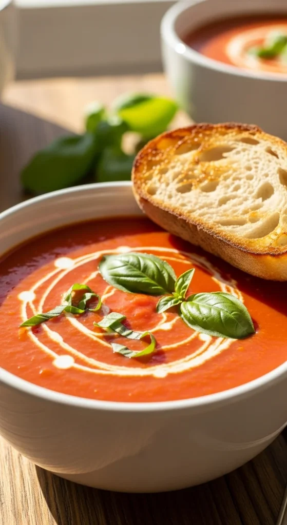 3. Creamy Tomato Basil Soup