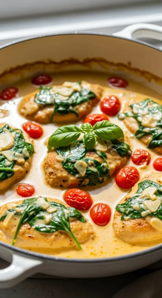 3. Creamy Tuscan Chicken