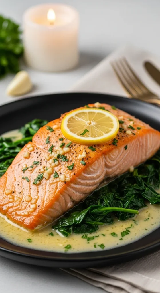 3. Garlic Butter Baked Salmon