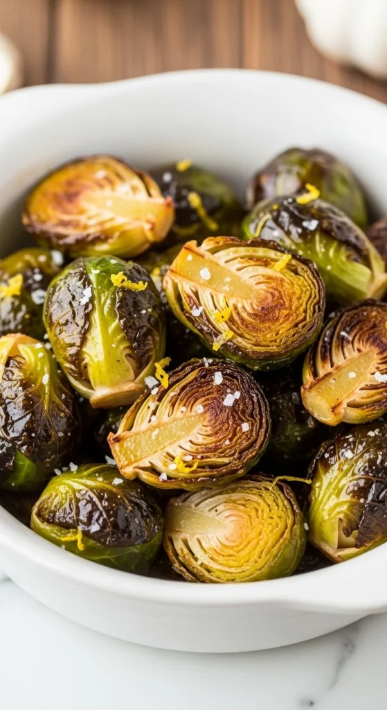 3. Garlic Butter Roasted Brussels Sprouts