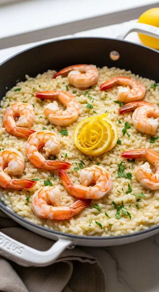 3. Lemon Herb Shrimp Risotto