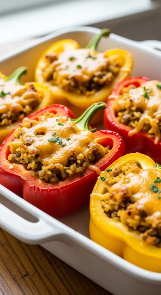 3. Lentil Stuffed Bell Peppers
