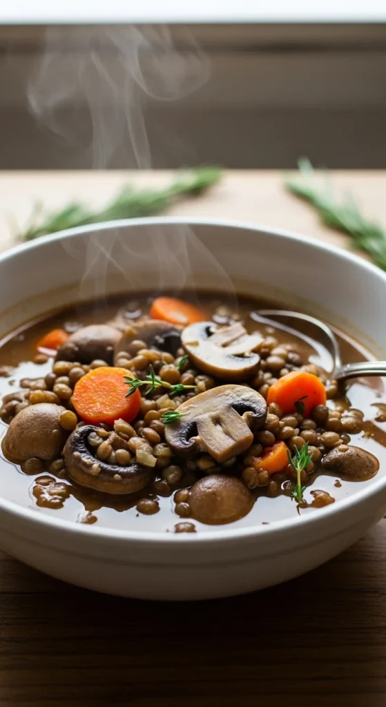 3. Mushroom and Lentil Stew