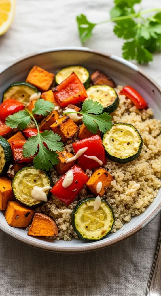 3. Roasted Vegetable Quinoa Bowl
