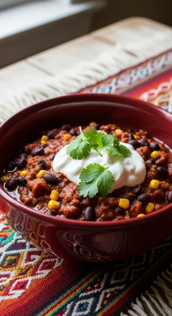 3. Slow Cooker Turkey Chili