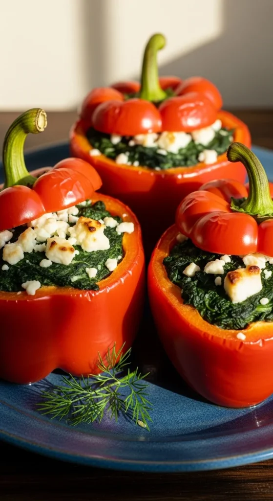 3. Spinach and Feta Stuffed Peppers