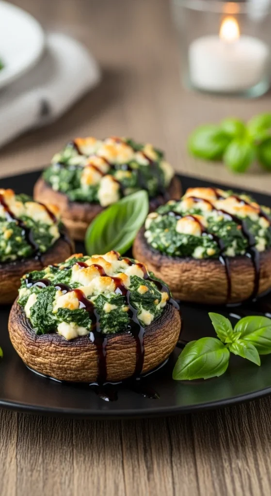 3. Spinach and Feta Stuffed Portobello Mushrooms