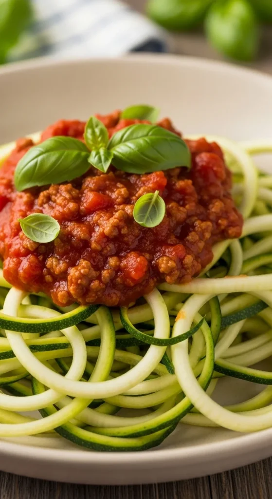 3. Zucchini Noodle Bolognese