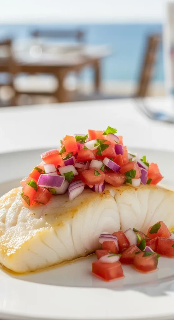 4. Baked Cod with Fresh Salsa