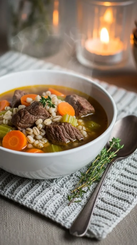4. Beef and Barley Soup