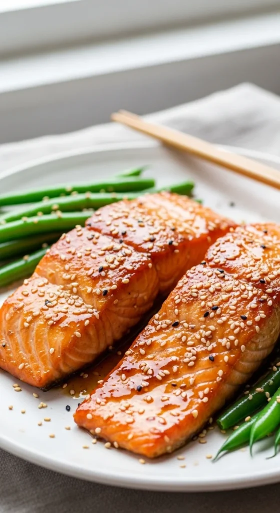 4. Honey Soy Glazed Salmon
