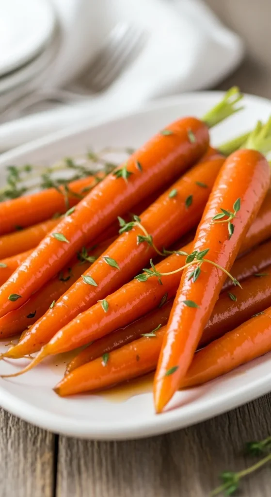 4. Maple-Glazed Carrots with Thyme