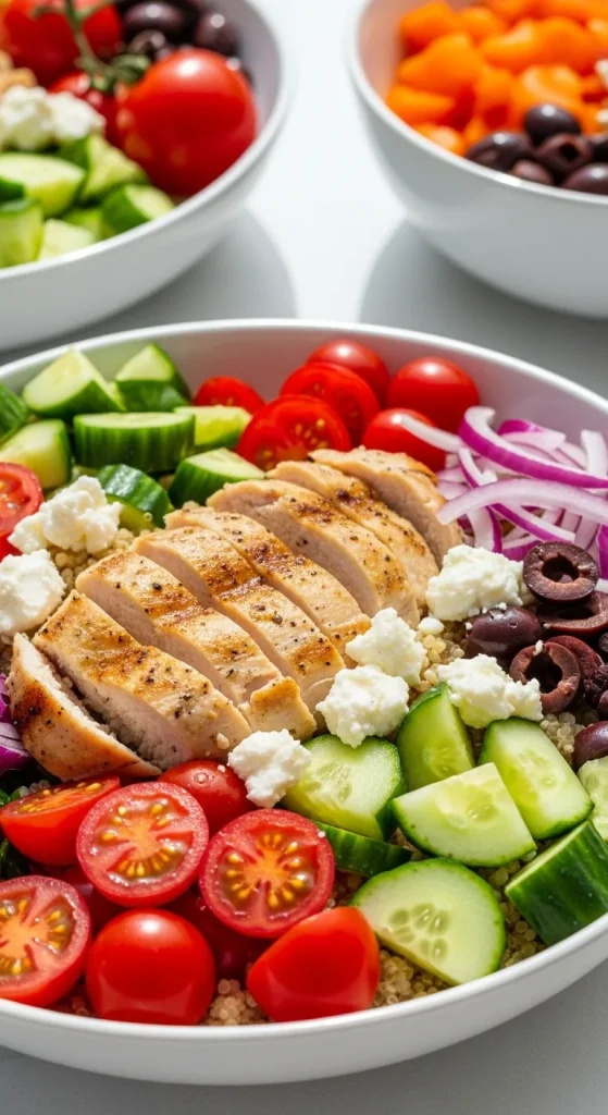 4. Mediterranean Chicken Quinoa Bowl