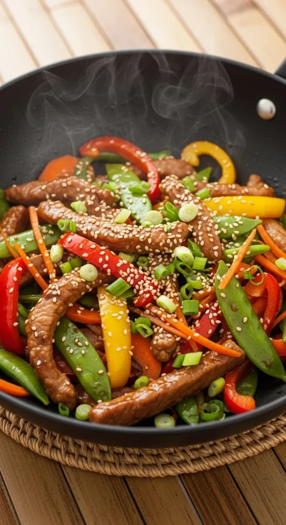 4. Pork Stir-Fry with Bell Peppers