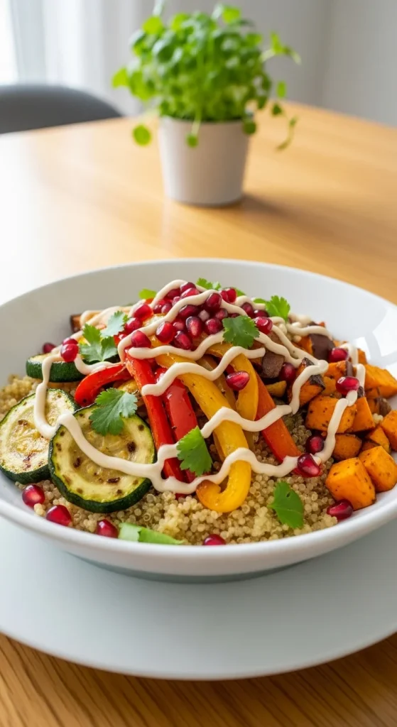 4. Roasted Vegetable Quinoa Bowl