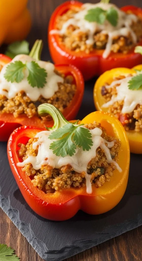 4. Turkey and Quinoa Stuffed Bell Peppers