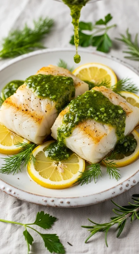 5. Baked Lemon Herb Cod