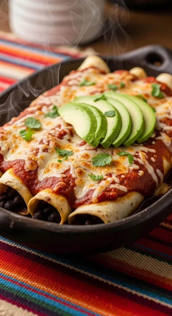 5. Black Bean Enchiladas