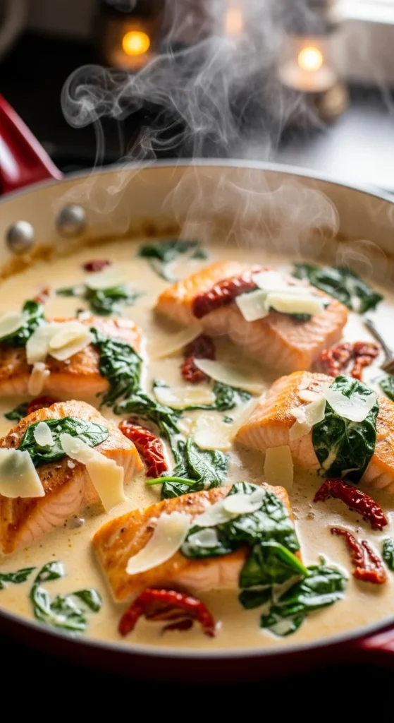 5. Creamy Tuscan Salmon