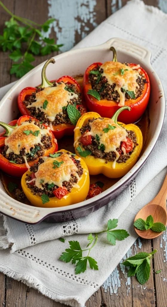 5. Mediterranean Stuffed Bell Peppers
