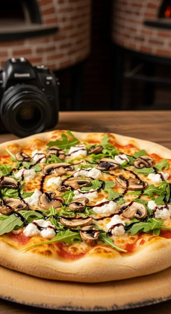 5. Mushroom and Goat Cheese Pizza