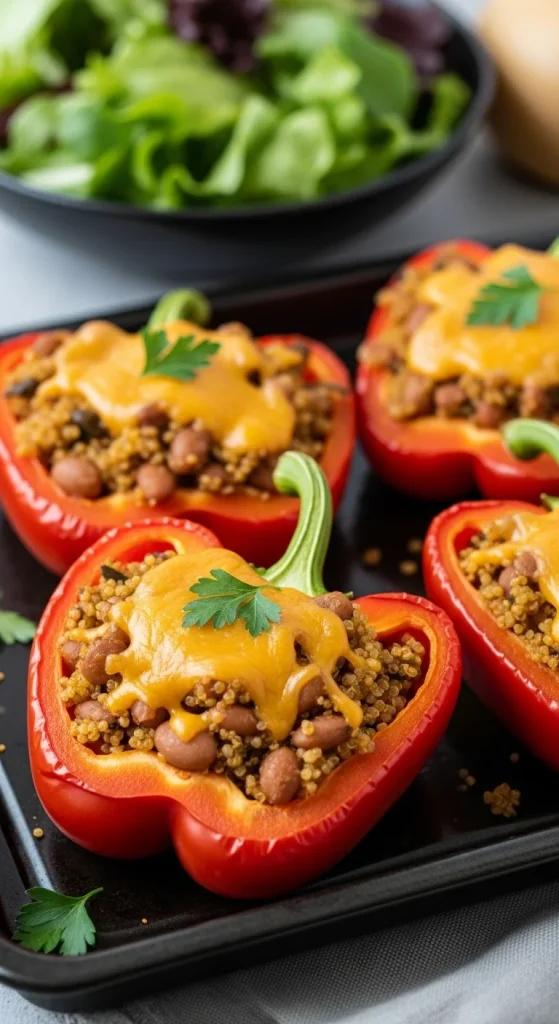 5. Pinto Bean and Quinoa Stuffed Peppers