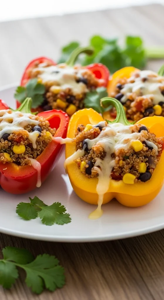 5. Slow Cooker Quinoa Stuffed Peppers
