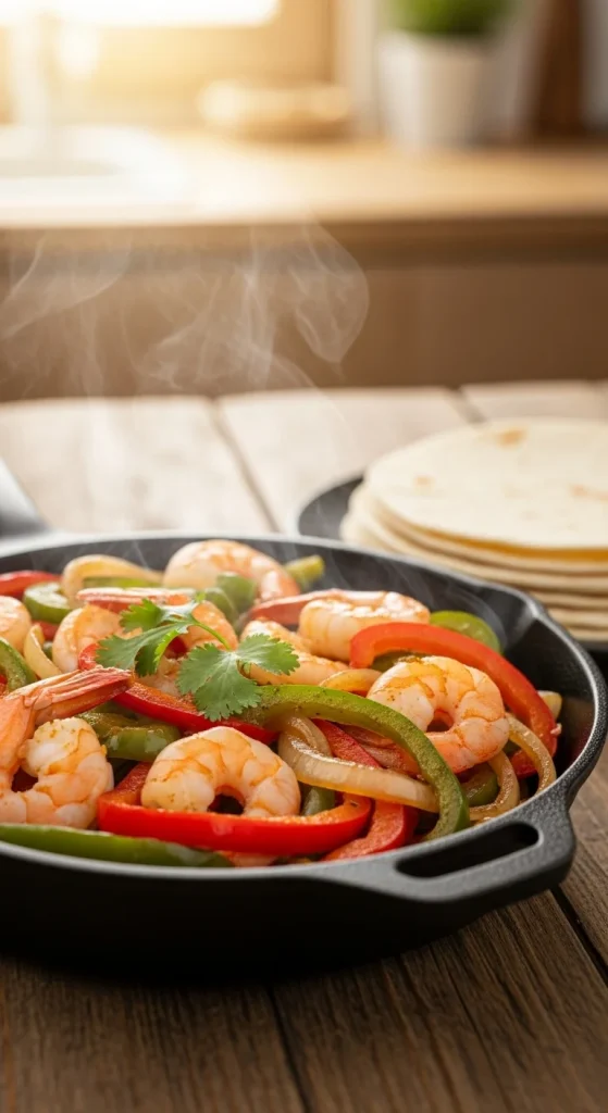 5. Spicy Shrimp Fajitas