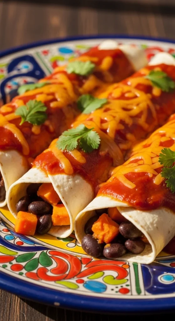 5. Sweet Potato Black Bean Enchiladas