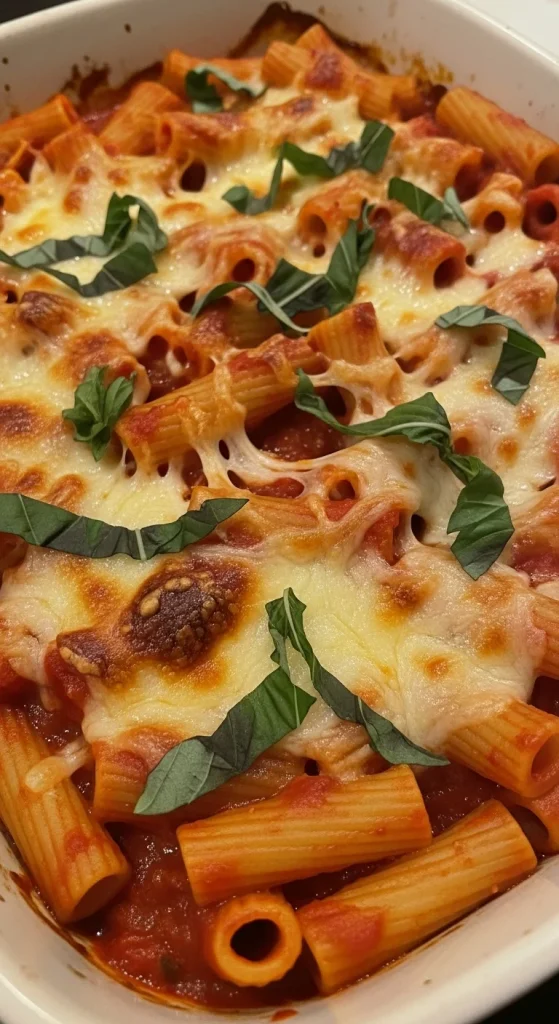 5. Tomato Basil Pasta Bake