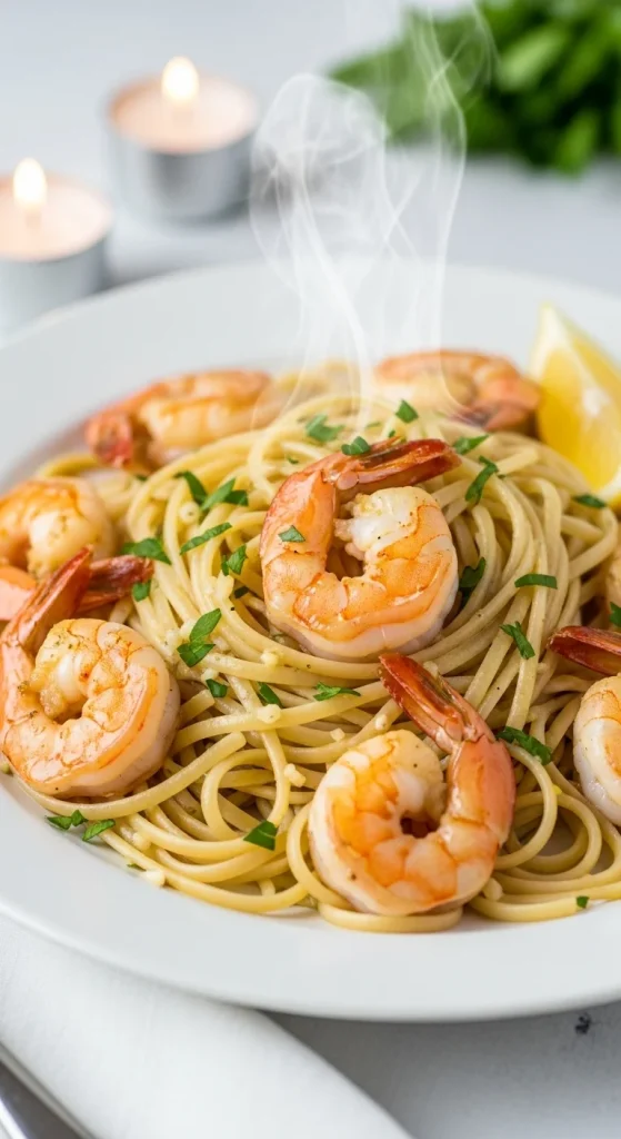 6. Garlic Butter Shrimp Pasta