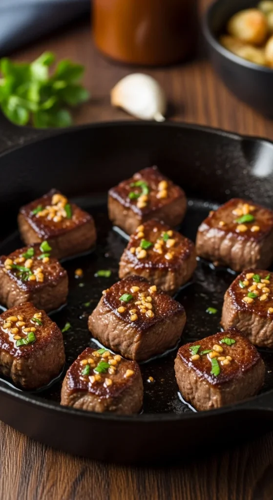 6. Garlic Butter Steak Bites