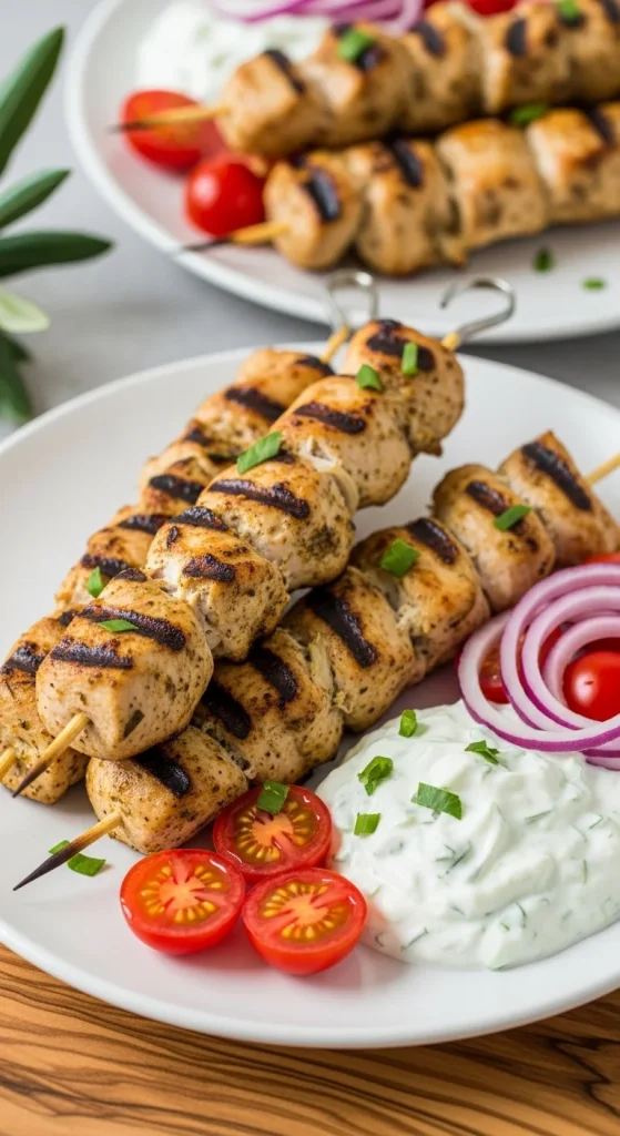 6. Greek Chicken Souvlaki