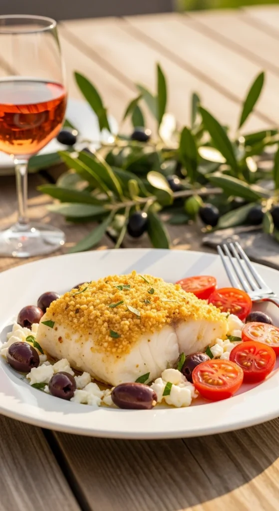 6. Mediterranean Baked Halibut