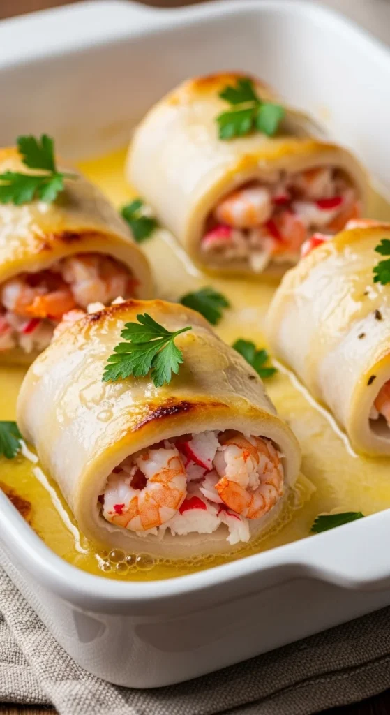 6. Shrimp and Crab Stuffed Flounder