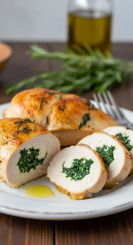 6. Spinach and Feta Stuffed Chicken