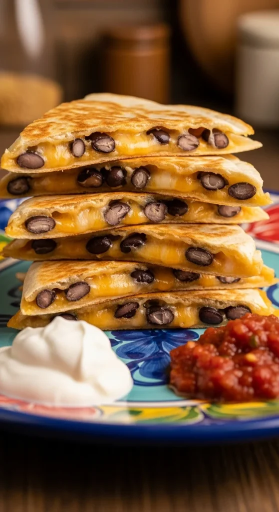 6. Vegetarian Black Bean Quesadillas