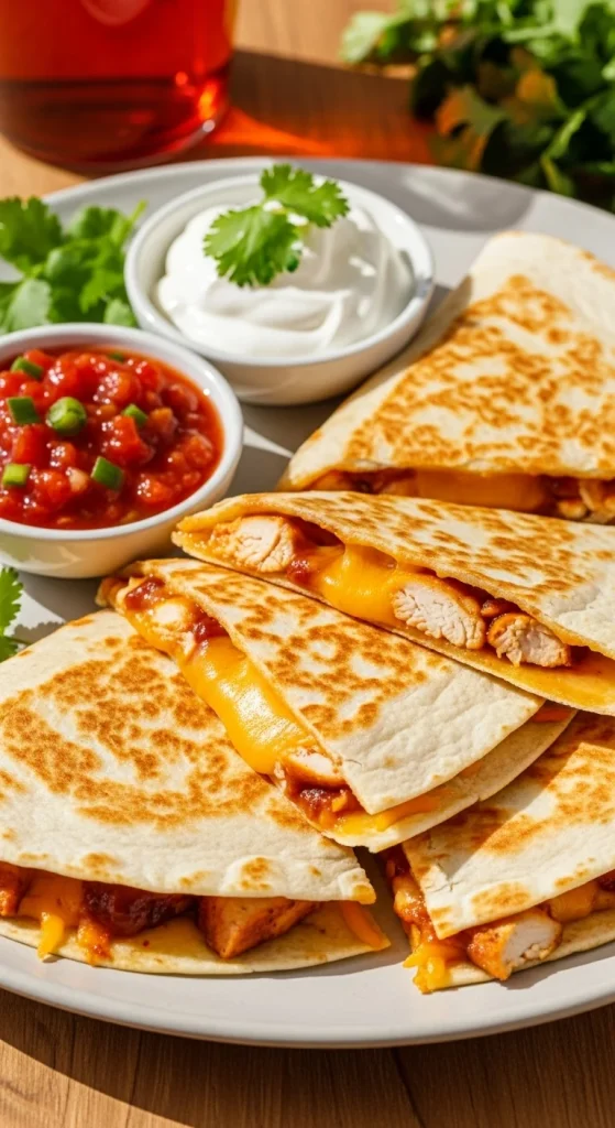 7. BBQ Chicken Quesadillas