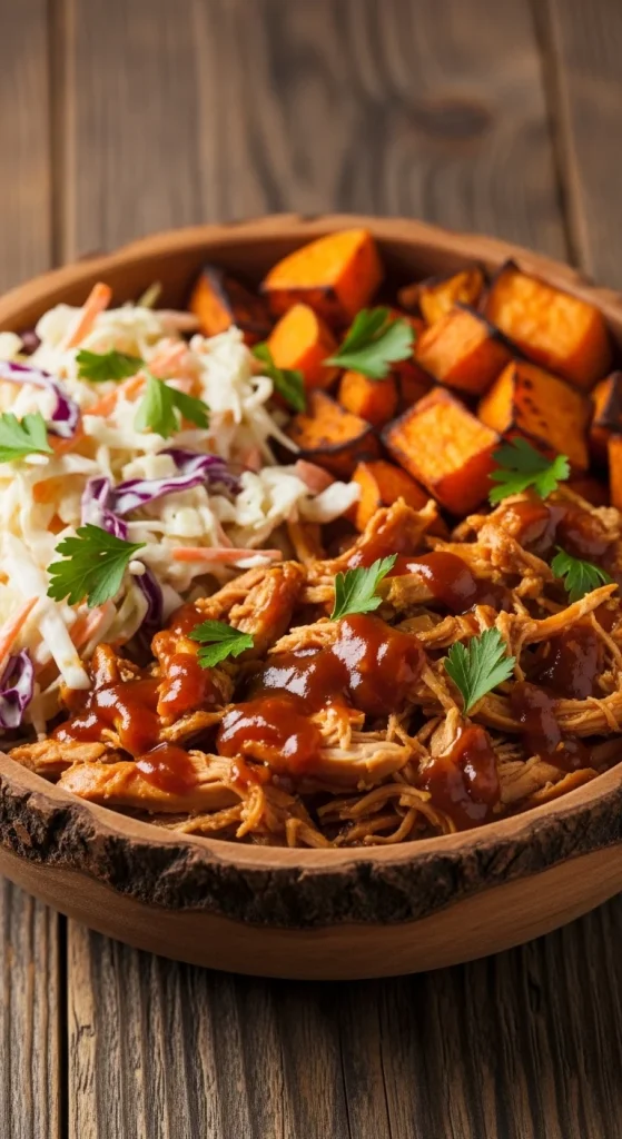 7. BBQ Chicken Sweet Potato Bowls