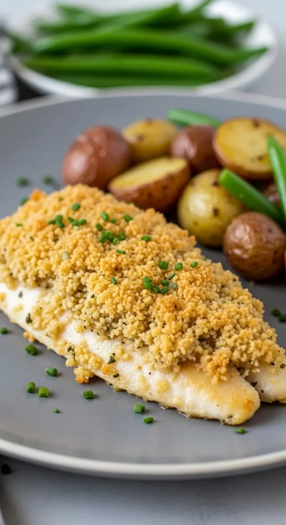 7. Baked Tilapia with Parmesan Crust