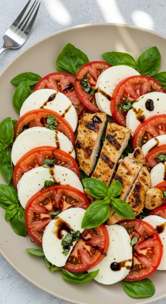 7. Caprese Salad with Chicken