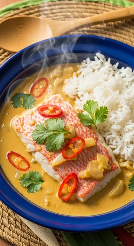 7. Coconut Curry Red Snapper