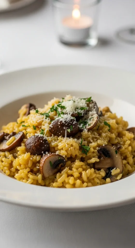 7. Creamy Mushroom Risotto