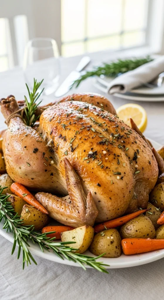 7. Garlic Butter Roast Chicken