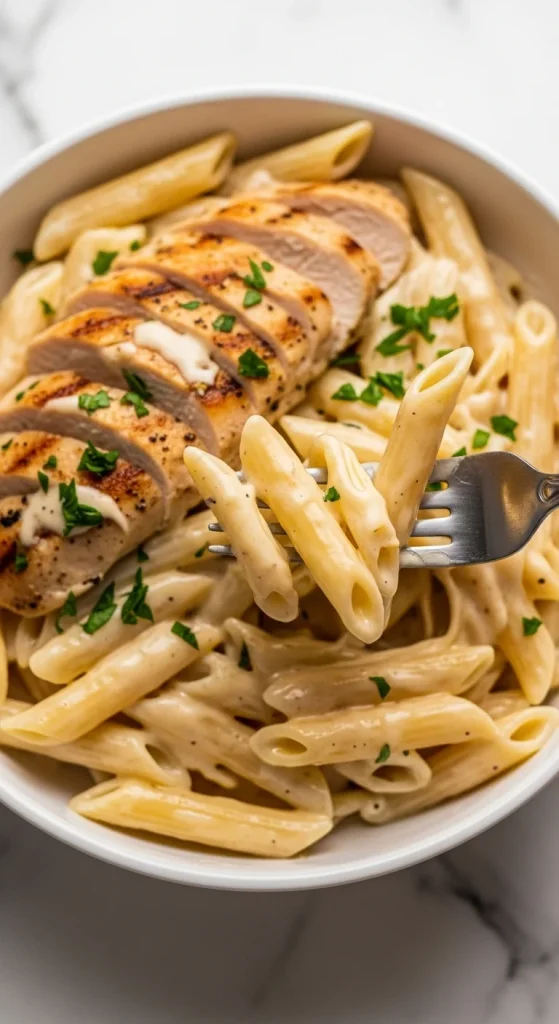 7. Gluten-Free Chicken Alfredo Penne