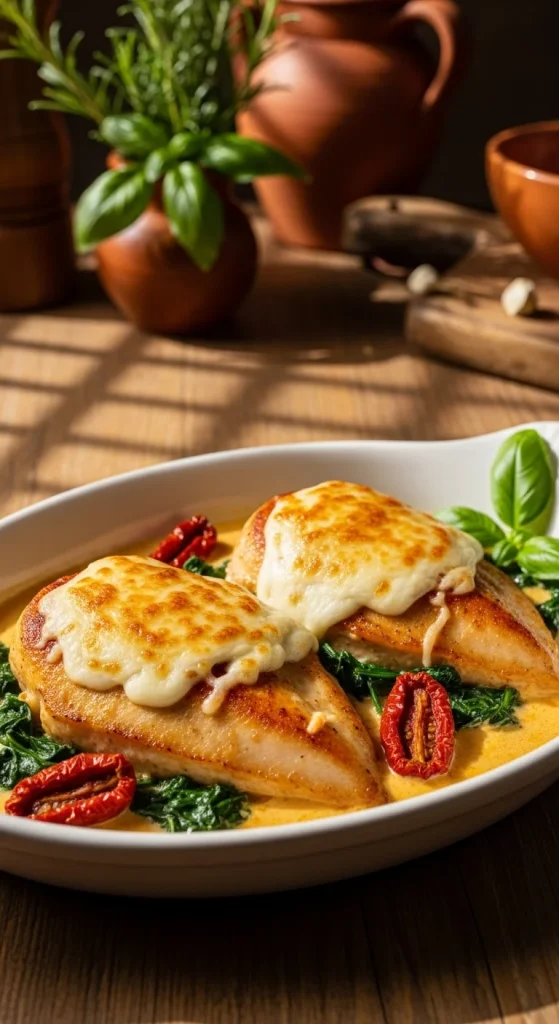 7. Slow Cooker Tuscan Chicken